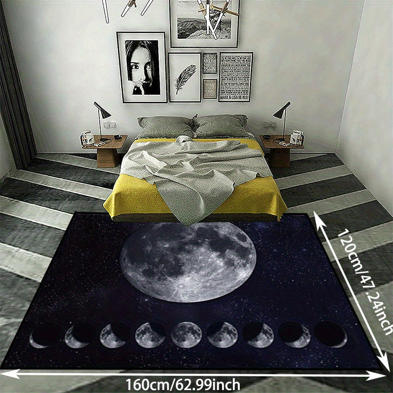Universe Moon Starry Sky Carpet Living Room Bedside Large Carpet