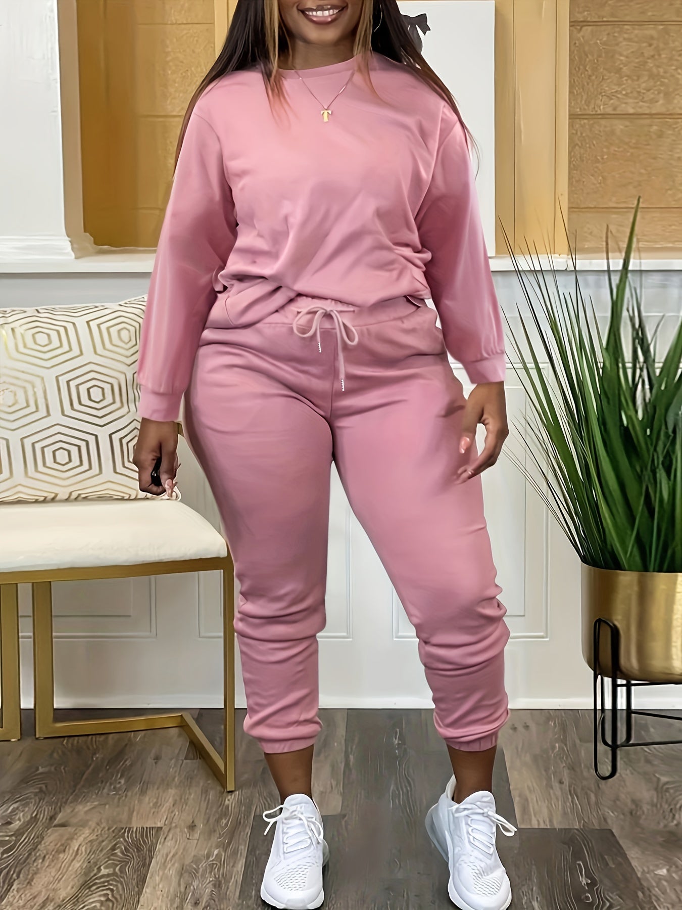 Casual Outfits 2 Piece Set Long Sleeve Top & Pants