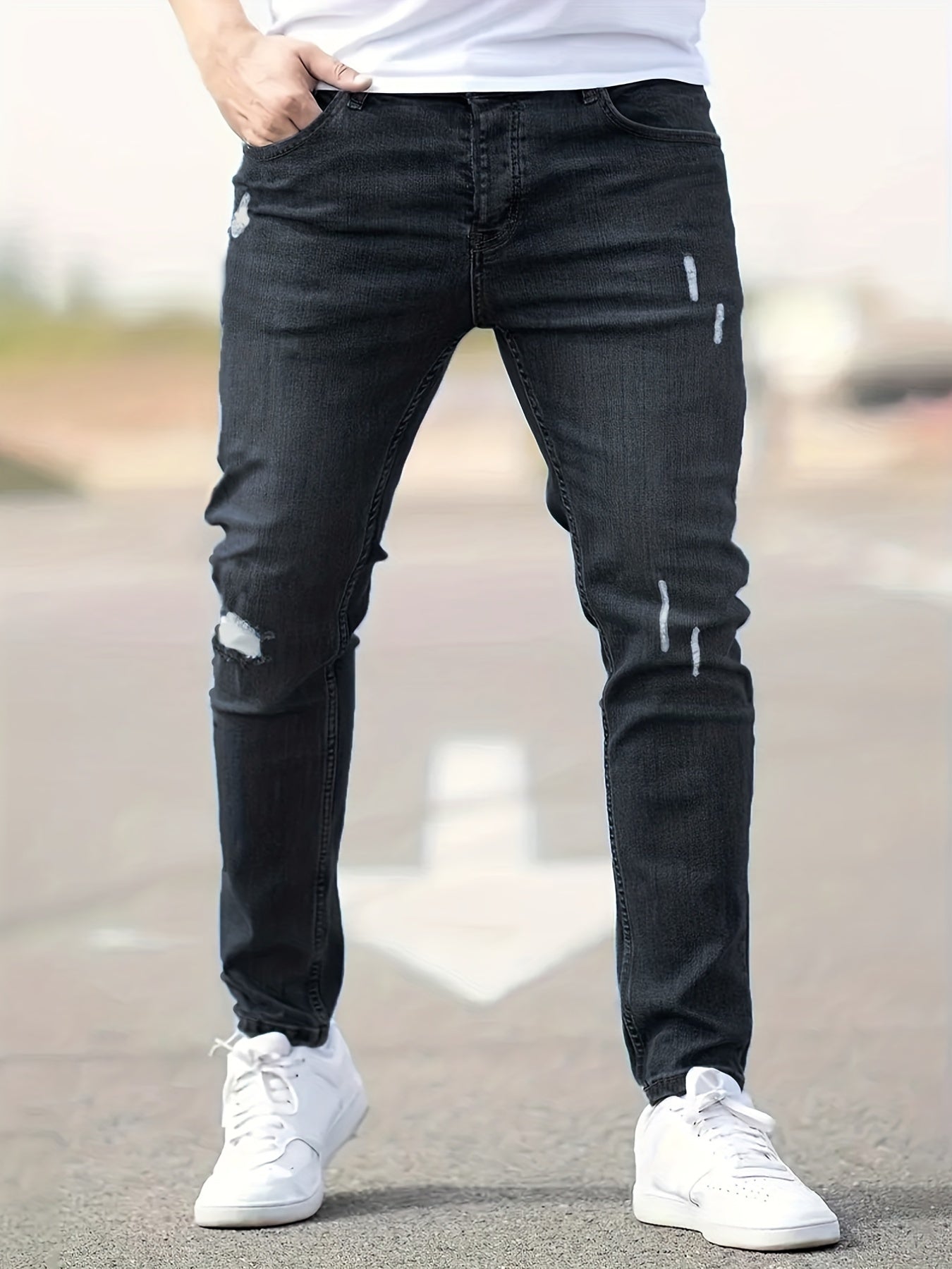 Slim Fit Stretch Denim Jeans for Men
