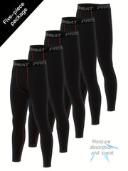 Men's High Stretch Leggings Active Quick Drying Compression Pants
