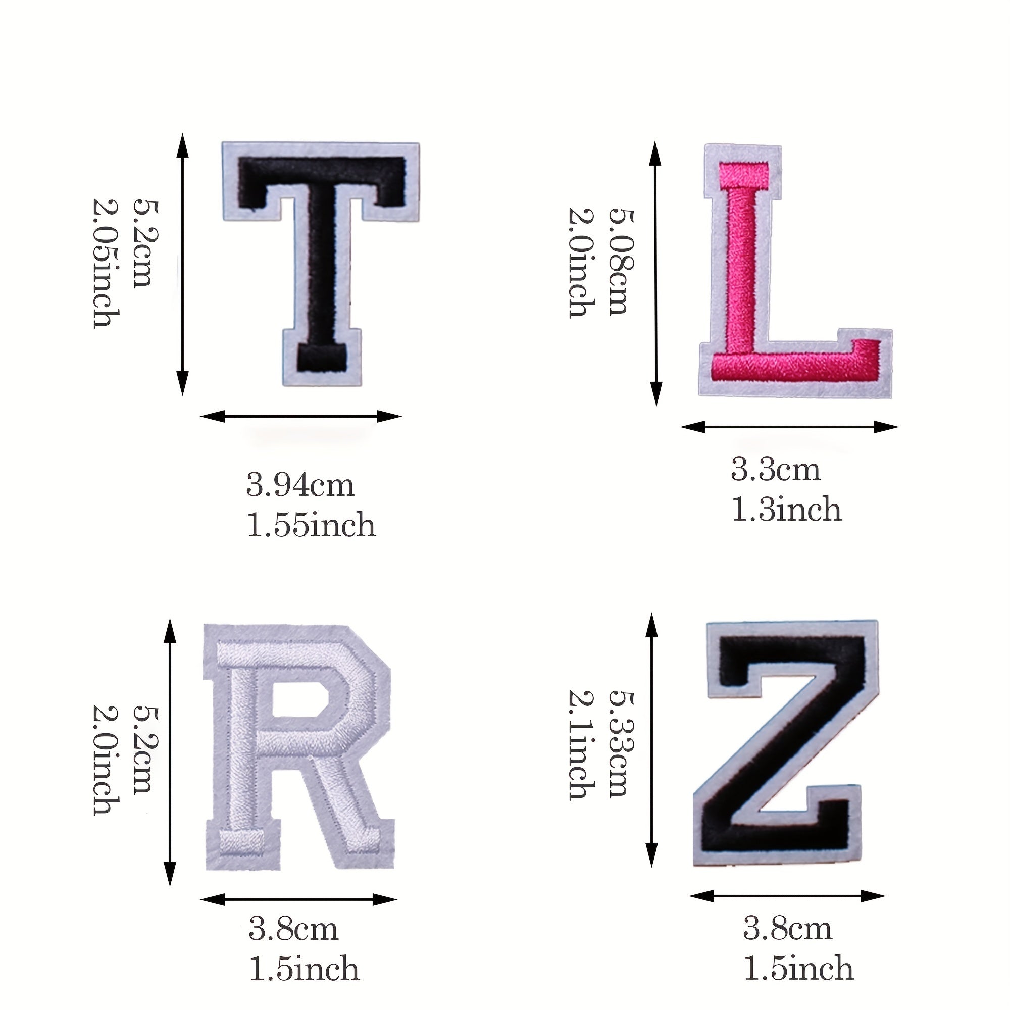Alphabet Patches Ironed Adhesive for Shirts Jacket