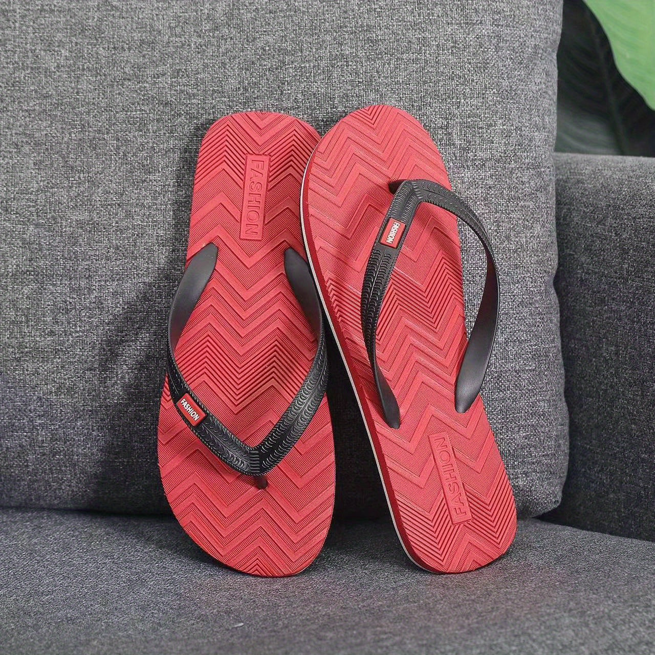 Men's Thong Sandals Rubber Beach Shoes