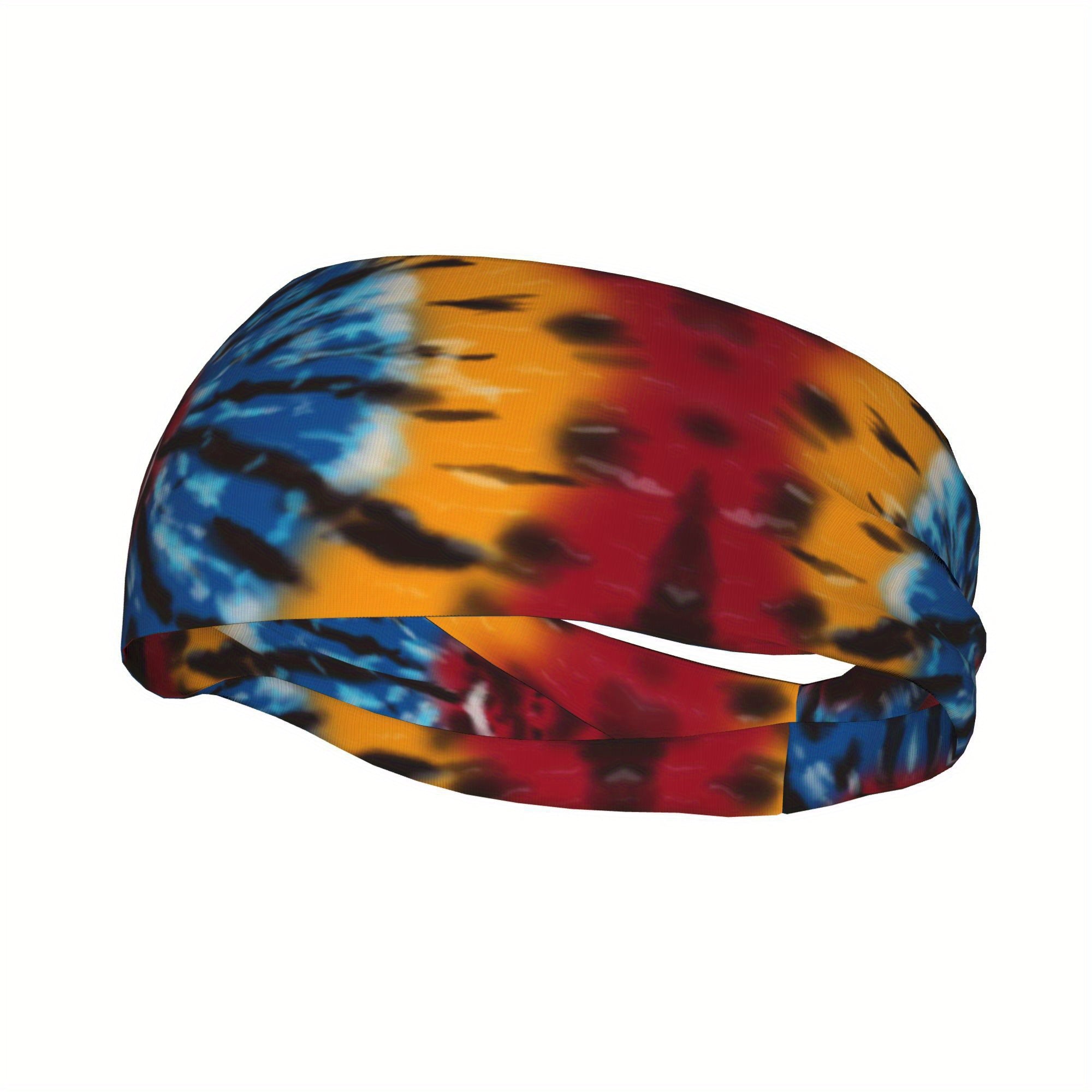 Colorful Tie Dye Headband for Sports & Casual Wear