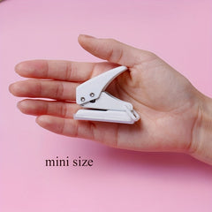 Mini Puch 6mm Hole Puncher Binder Punch for Kids Classroom Supplies