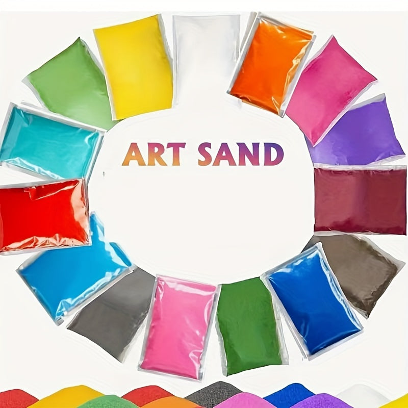 Vibrant Sand Art Kit 35g for Sand Painting Glass Bottle Decor DIY Crafts