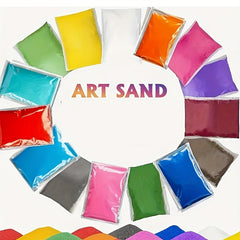 Vibrant Sand Art Kit 35g for Sand Painting Glass Bottle Decor DIY Crafts