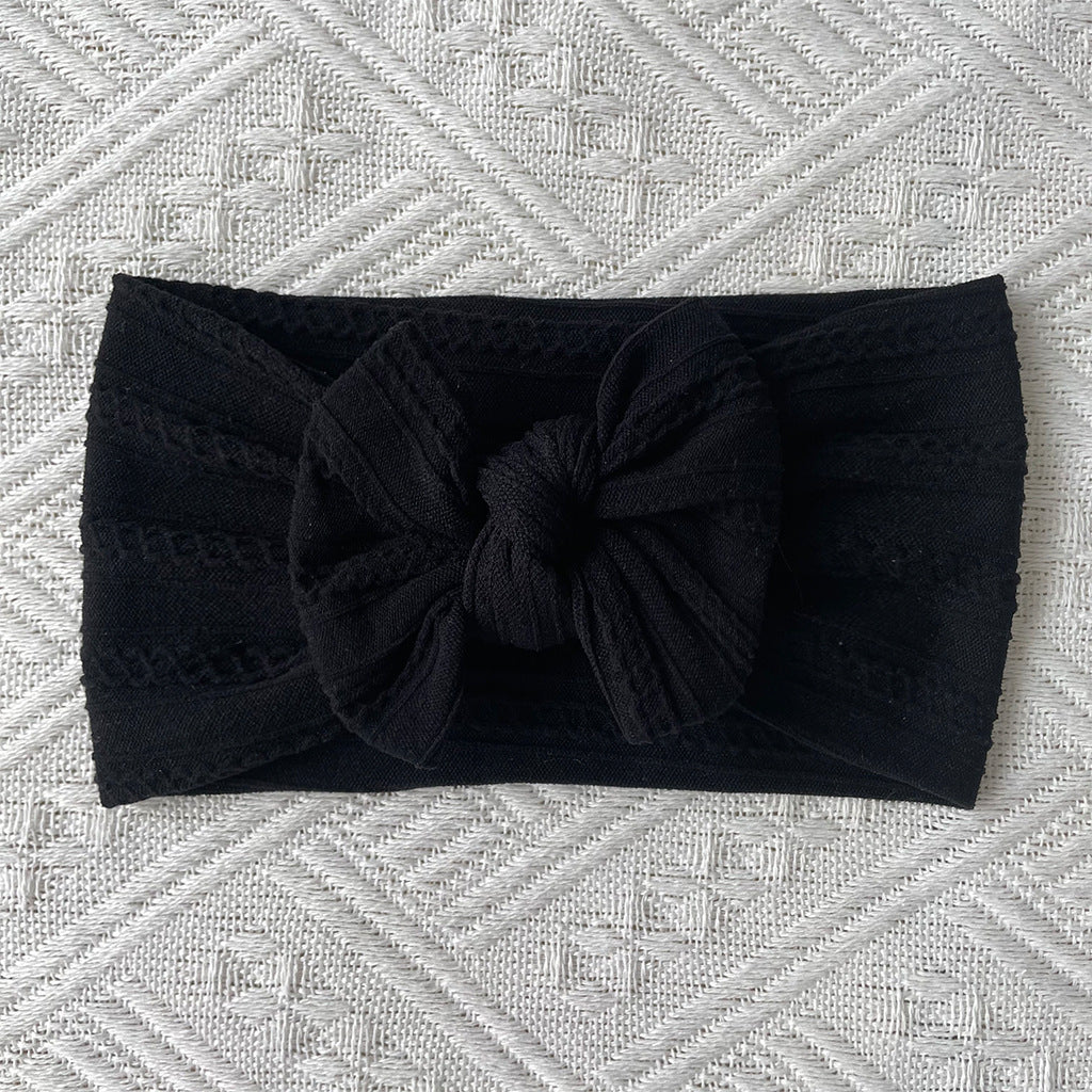 Soft Jacquard Baby Bow Hair Band Headwear Hair Accessories