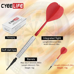 13g Soft Darts with Durable Plastic Tips - Home Entertainment Set