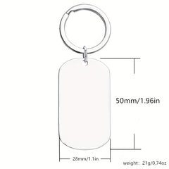 Father Daughter Keychain Gift Stainless Steel Key Ring