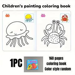 160 Page Kids Drawing & Coloring Book with Animals Traffic Scenes Fire Trucks