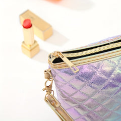 Rhombus Laser Makeup Bag Travel Storage Gradient Toiletry Bag