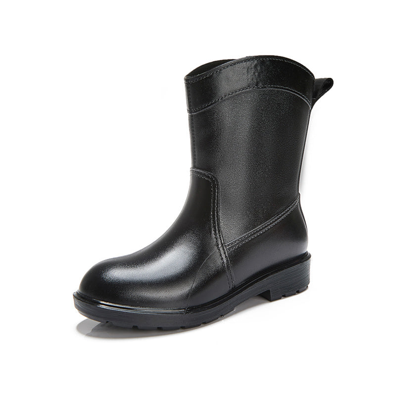 Women's Waterproof Mid Calf Rain Boots Non Slip Outdoor Footwear