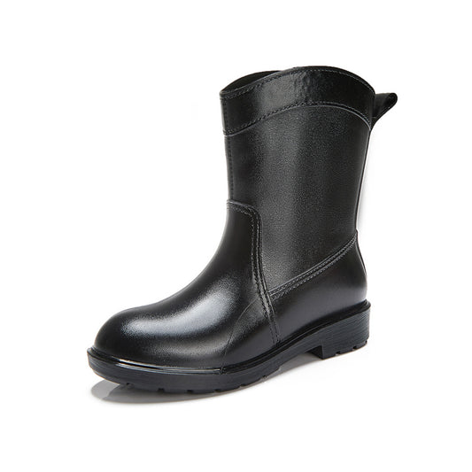 Women's Waterproof Mid Calf Rain Boots Non Slip Outdoor Footwear