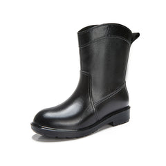 Women's Waterproof Mid Calf Rain Boots Non Slip Outdoor Footwear