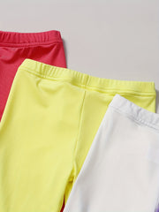 4pcs Girls' Basic Legging Pants Stretchy & Skinny Fit