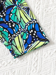 Toddler Girls Butterfly Graphic Biker Shorts Summer Clothes