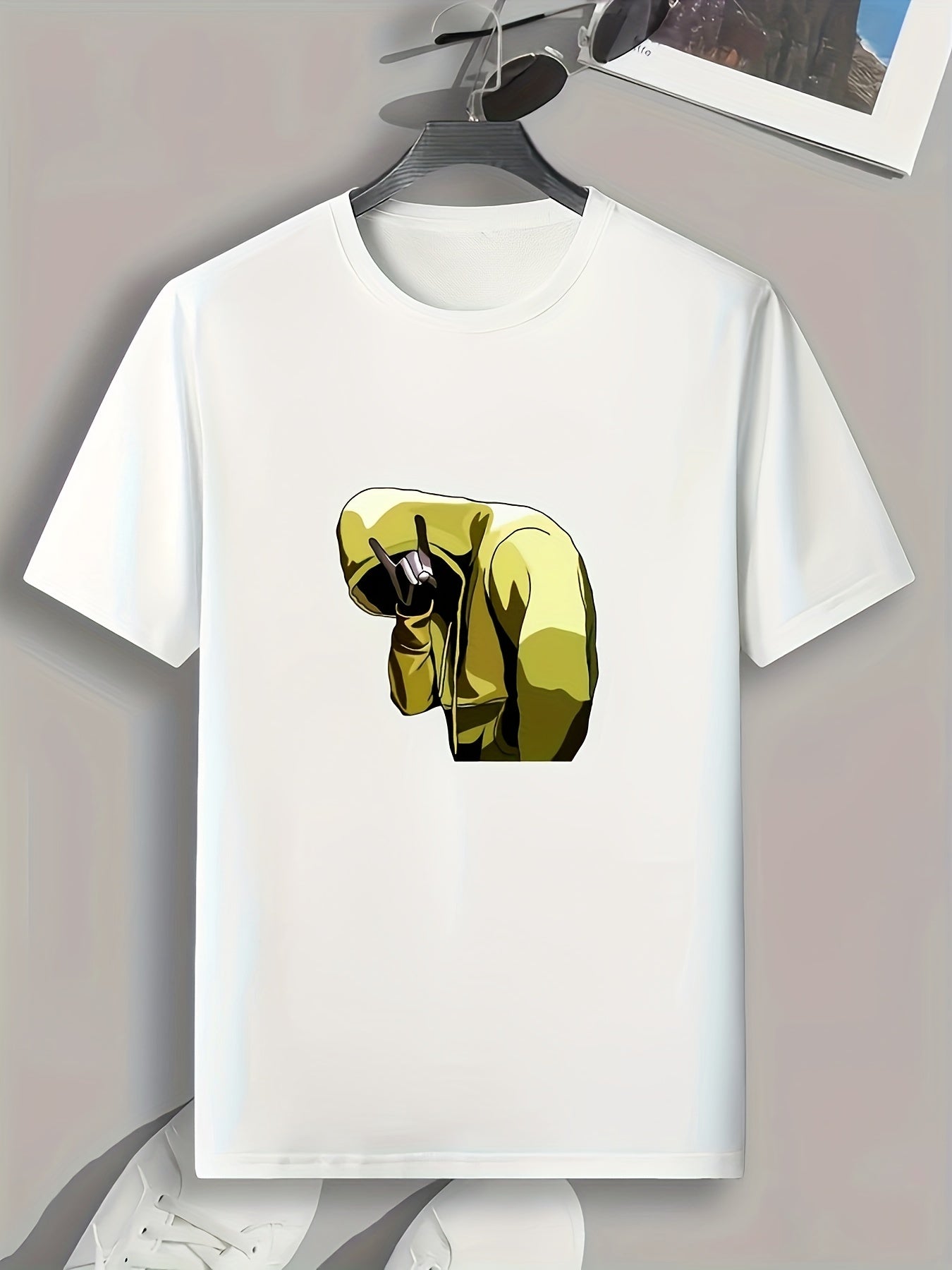 Guy Pattern Print Men's Sports T-shirt