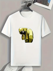 Guy Pattern Print Men's Sports T-shirt