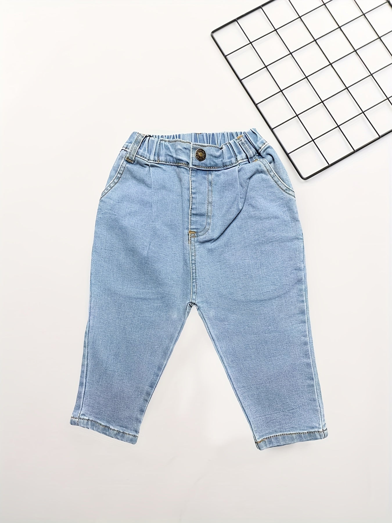 Girls Loose Fit Denim Pants Casual Jeans For Kids