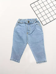 Girls Loose Fit Denim Pants Casual Jeans For Kids