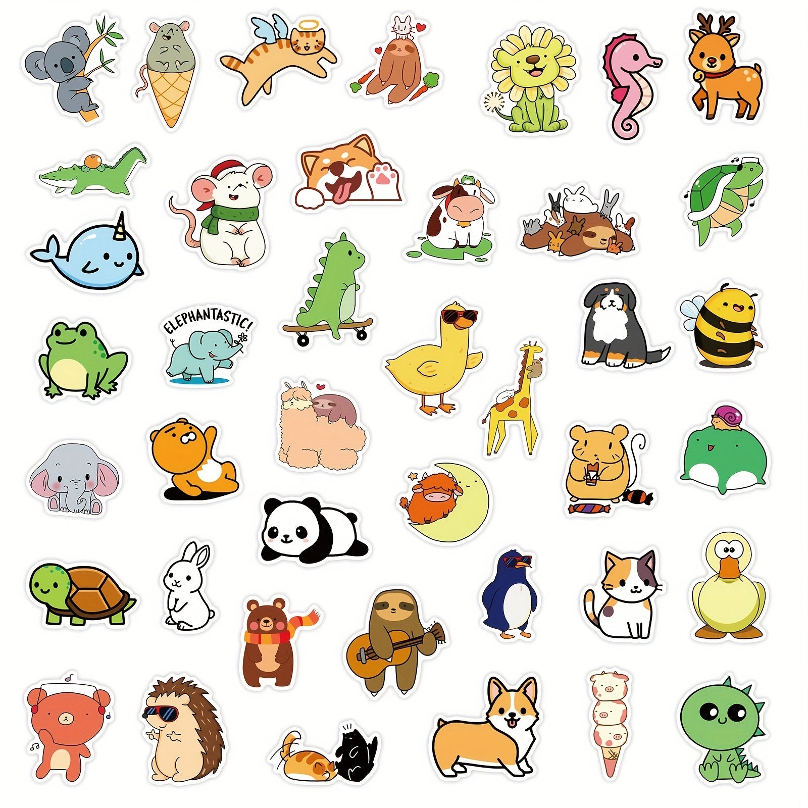 150 Cartoon Animal Stickers for Kids - Reward Stickers