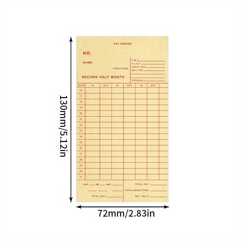 50pcs Narrative Chapter Light Retro DIY Pocket Note Paper