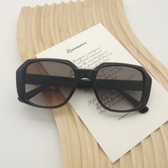 Men's Large Frame Square Sunglasses UV Resistant with Case