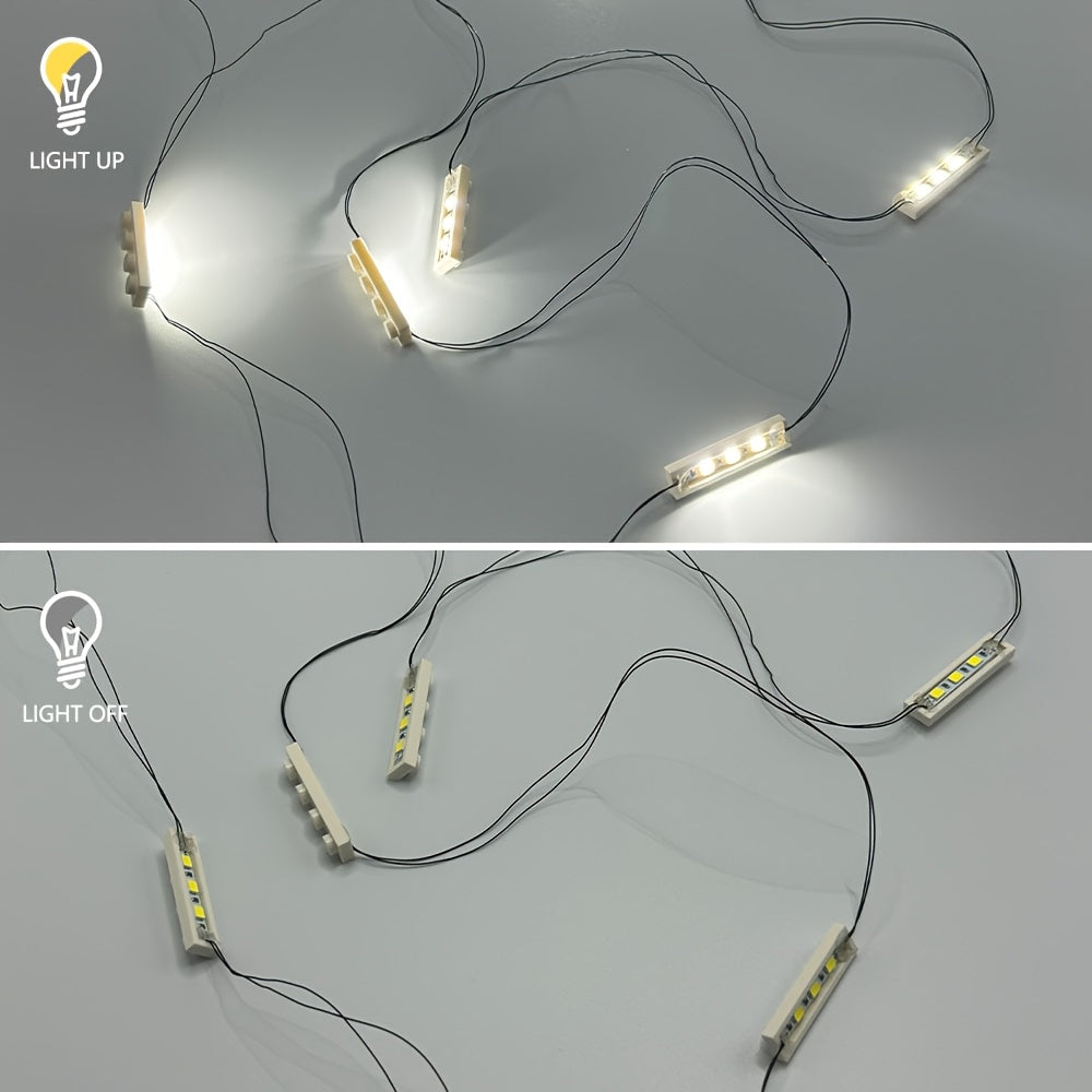 LED Building Block Lighting Kit 4 Warm 1x4 Bricks