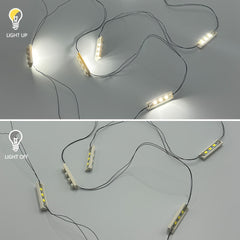 LED Building Block Lighting Kit 4 Warm 1x4 Bricks