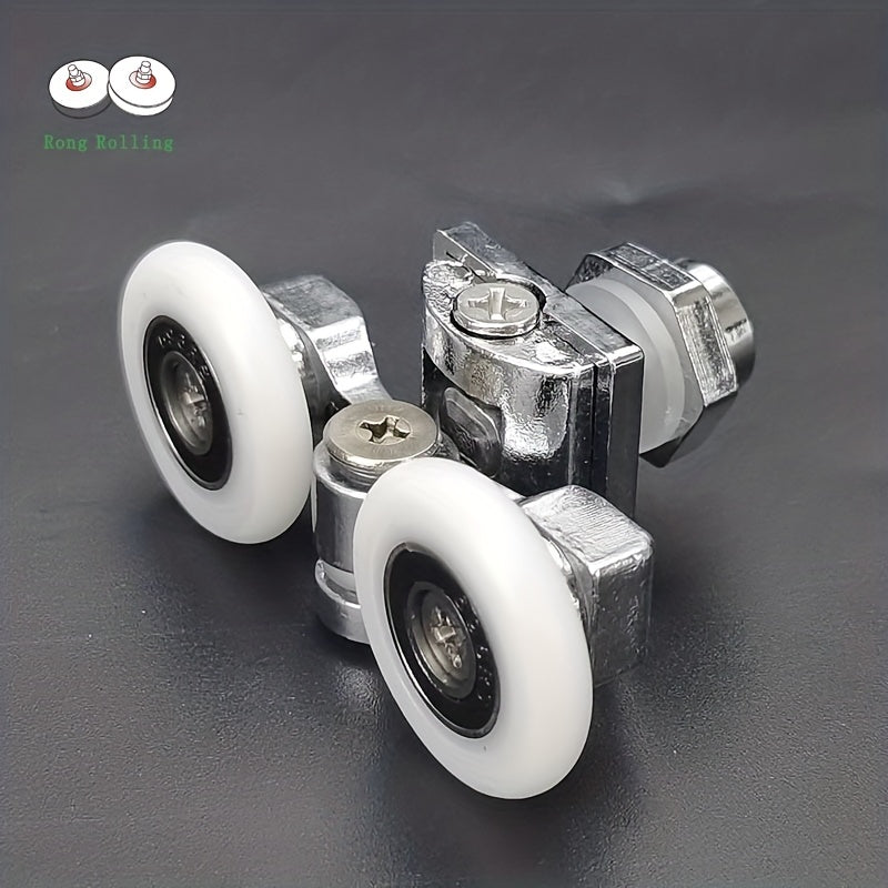 4pcs Shower Door Runner 23mm 25mm Bathroom Pulley Zinc Alloy Roller