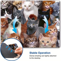 Non Slip Rubber Base Cat Mouse Pad for Computers