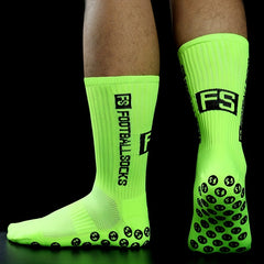 Thick Padded Football Socks Non-slip Bottom Breathable Crew Training Socks