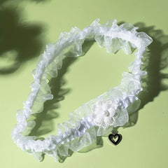 Flower Faux Pearl Garters Wedding Bridal Garter Belt