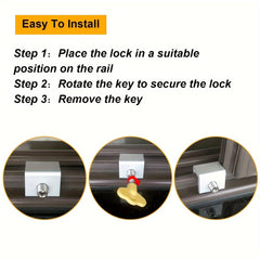 RV Door And Window Limiter Key Window Lock Sliding Window Lock Buckle
