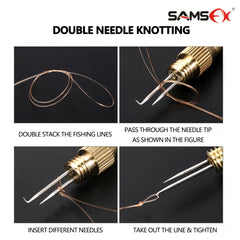 SAMSFX Fishing Hook Tier Stainless Steel Loop Tyer