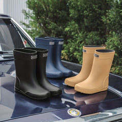 Women's Waterproof Non slip Outdoor Rain Boots Medium Tube