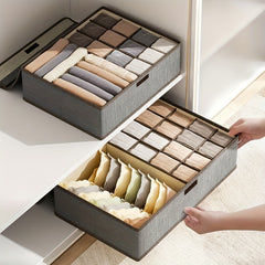 Underwear Drawer Storage Box With Lid Portable Clothes Storage