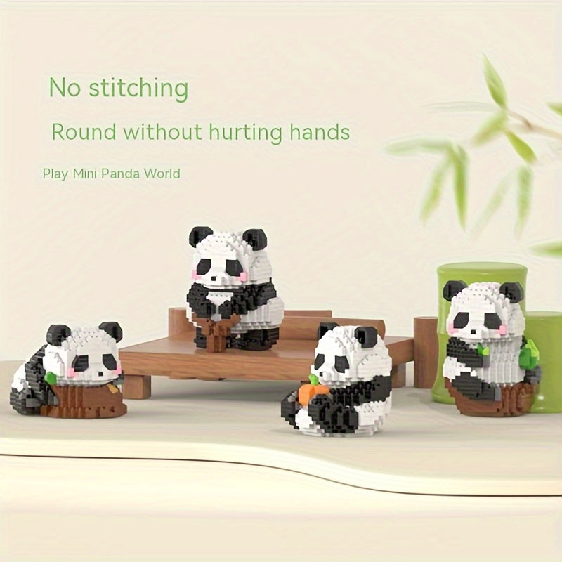 Panda Building Blocks Christmas Gift Birthday Gift Panda Assembled Toys