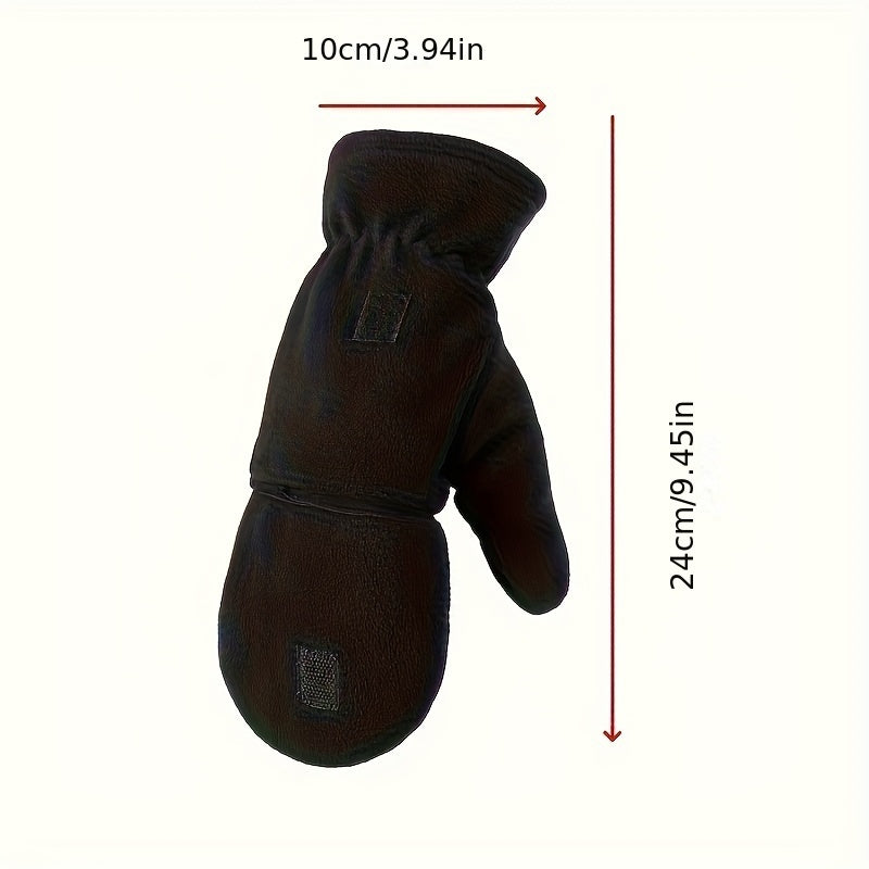 1pair Leak-proof Finger Gloves for Outdoor Activities