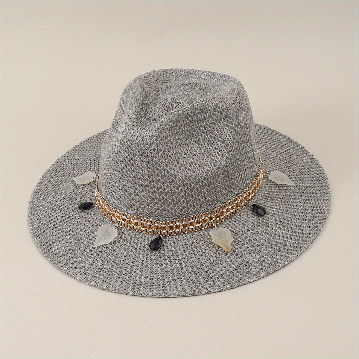 Summer Straw Hat Outdoor Sun Hat Casual Top Hat Travel Jazz Hat