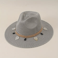 Summer Straw Hat Outdoor Sun Hat Casual Top Hat Travel Jazz Hat