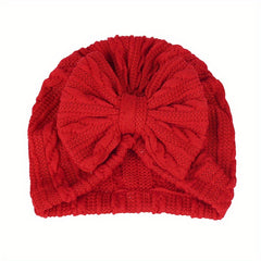 Soft Baby Turban Hats with Big Bowknot - Cozy Head Wraps for Newborn