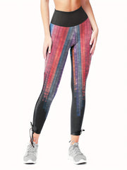 Yoga Drawstring Cropped Leggings High Waist Seamless Gym Pants