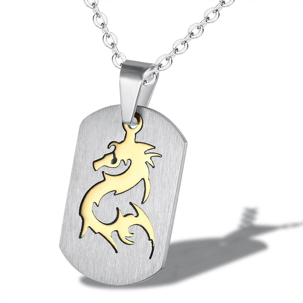 Dragon Pendant Necklace Holiday Party Gift Boys and Girls Accessories