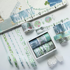 10 Rolls Hand Account Sticker Materials Tape Set