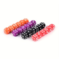 6pcs Acrylic Round Corner Dices 16mm for Party Games