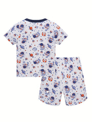 Boys Astronauts Rockets Planets Pajamas Set
