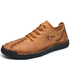 Men's Casual Slip-On Loafers PU Leather Shoes