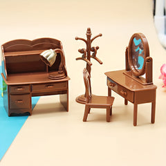 Forest Animal Family Doll Home Furniture 1 12 Mini Toy For Girl Doll Accessories