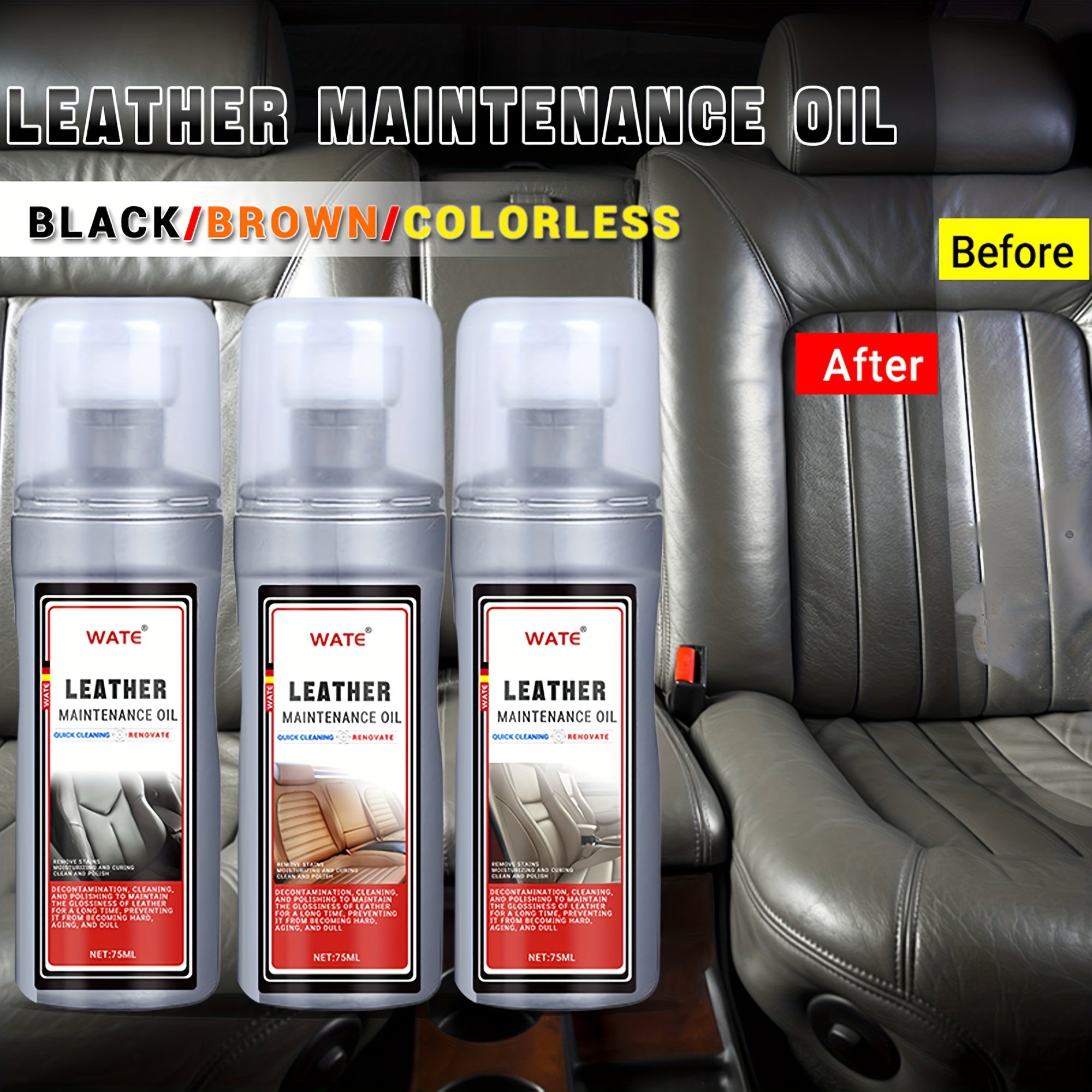 Car Interior Leather Maintenance Agent 75ml